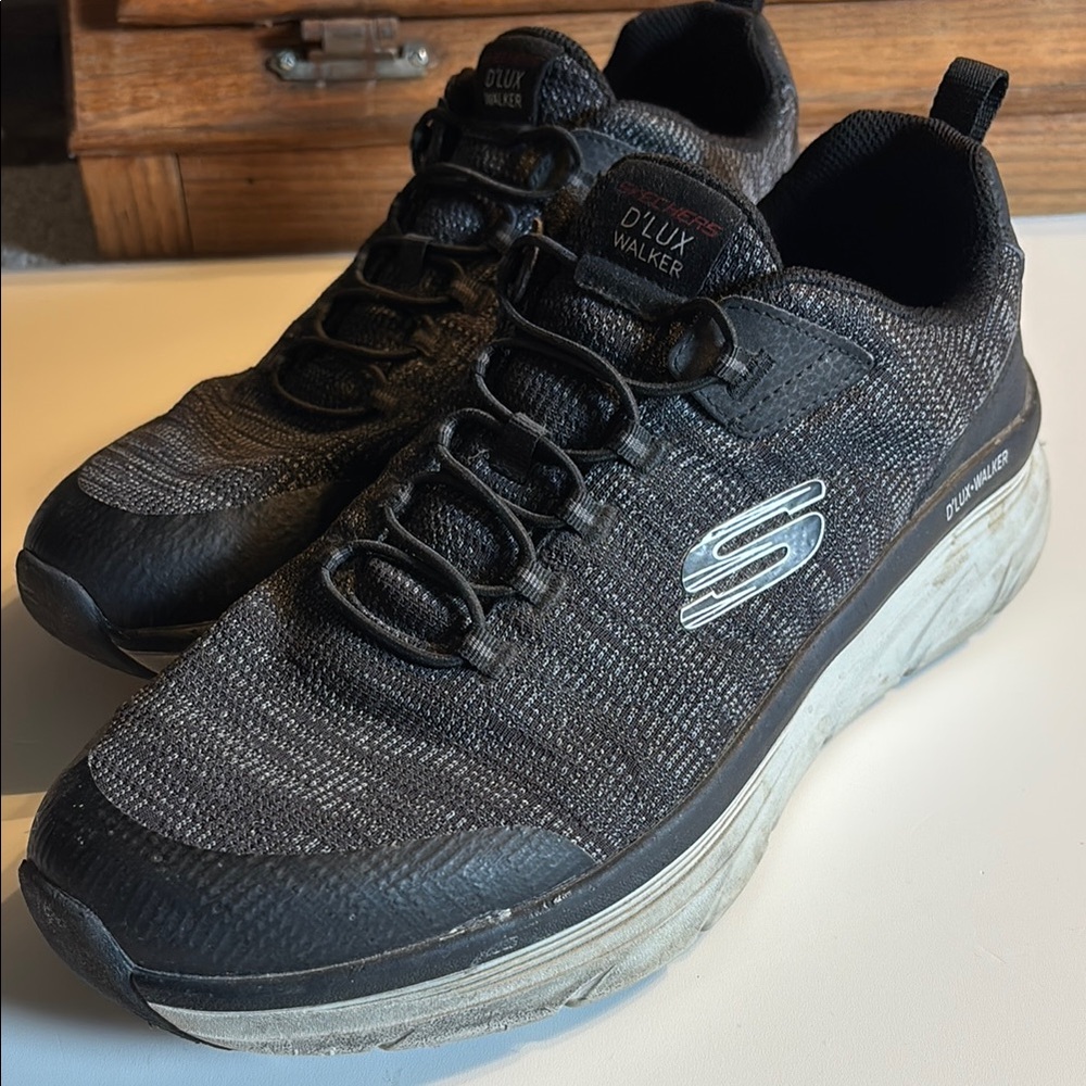 Skechers Black Sneakers with Cushioned Soles and Breathable Mesh